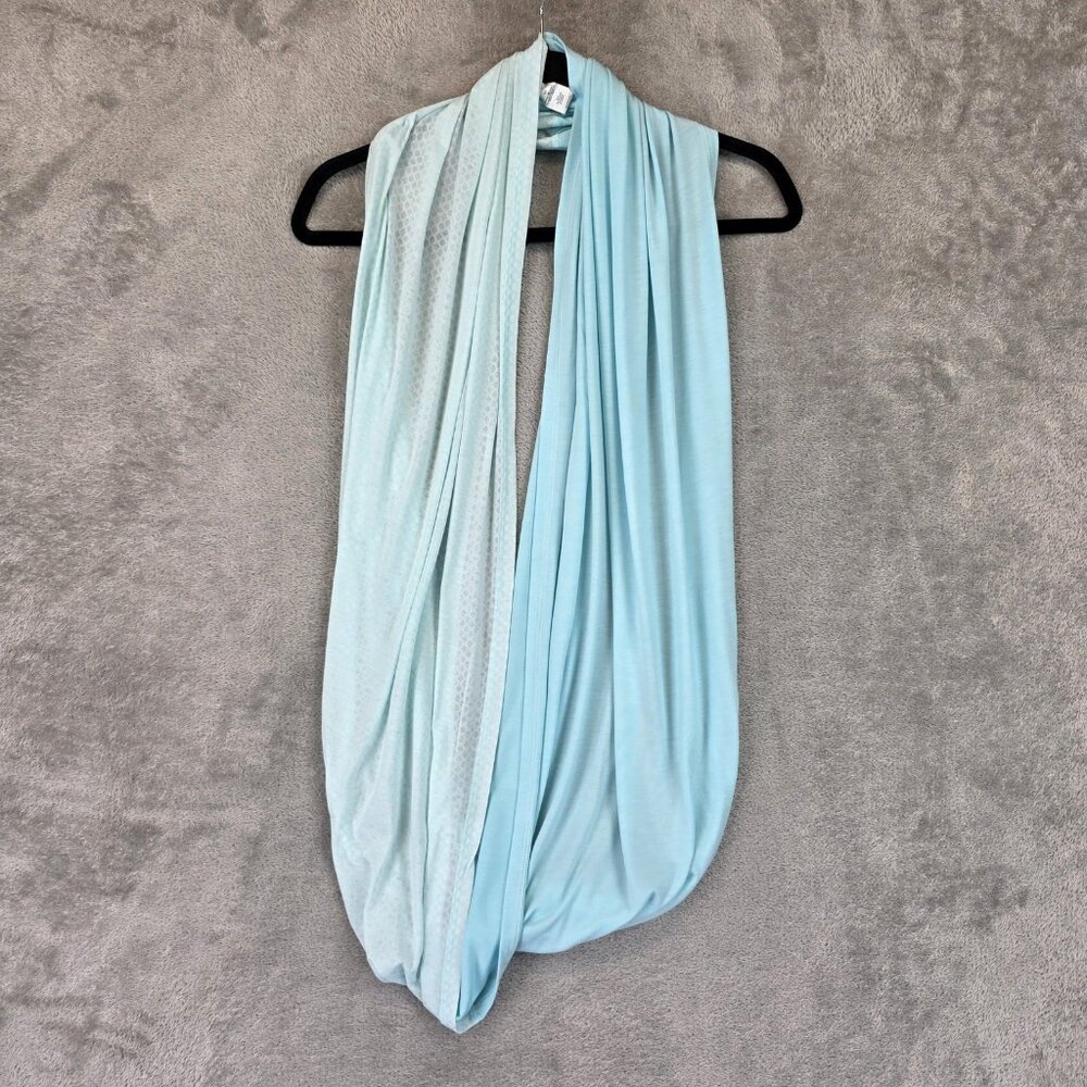 Lululemon Vinyasa Scarf Womens O/S Blue Wrap Polka Dot Athleisure Yoga Shawl